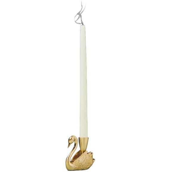 Swan Brass Candle holder